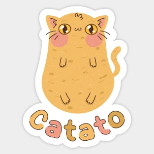 Catato - potato cat Sticker